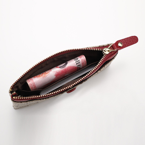 Dropshipping women's small coin purse for women 2024 new European and American big-name printed mini zipper coin bag card holder