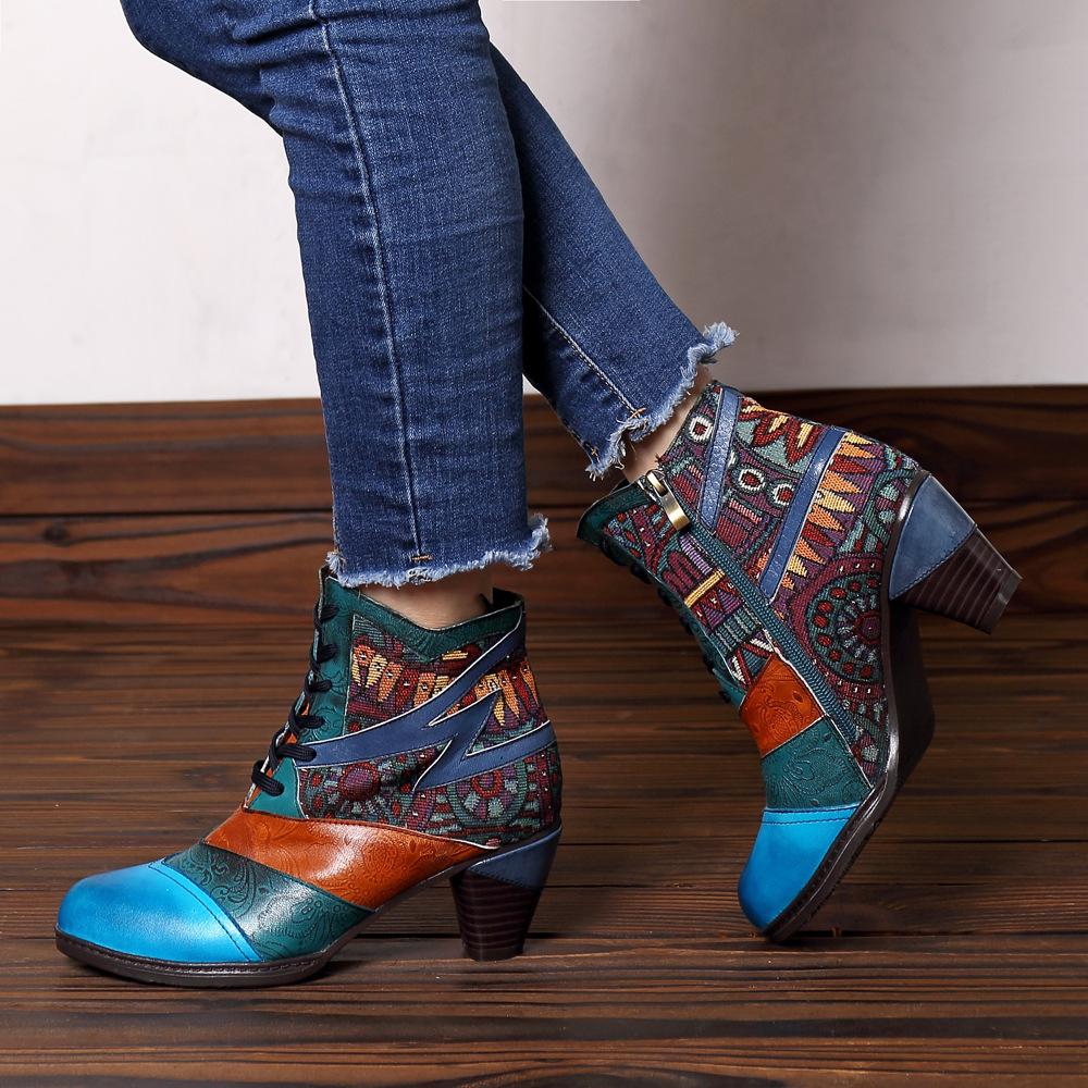 Bottes femme en En cuir - Ref 3354699 Image 7