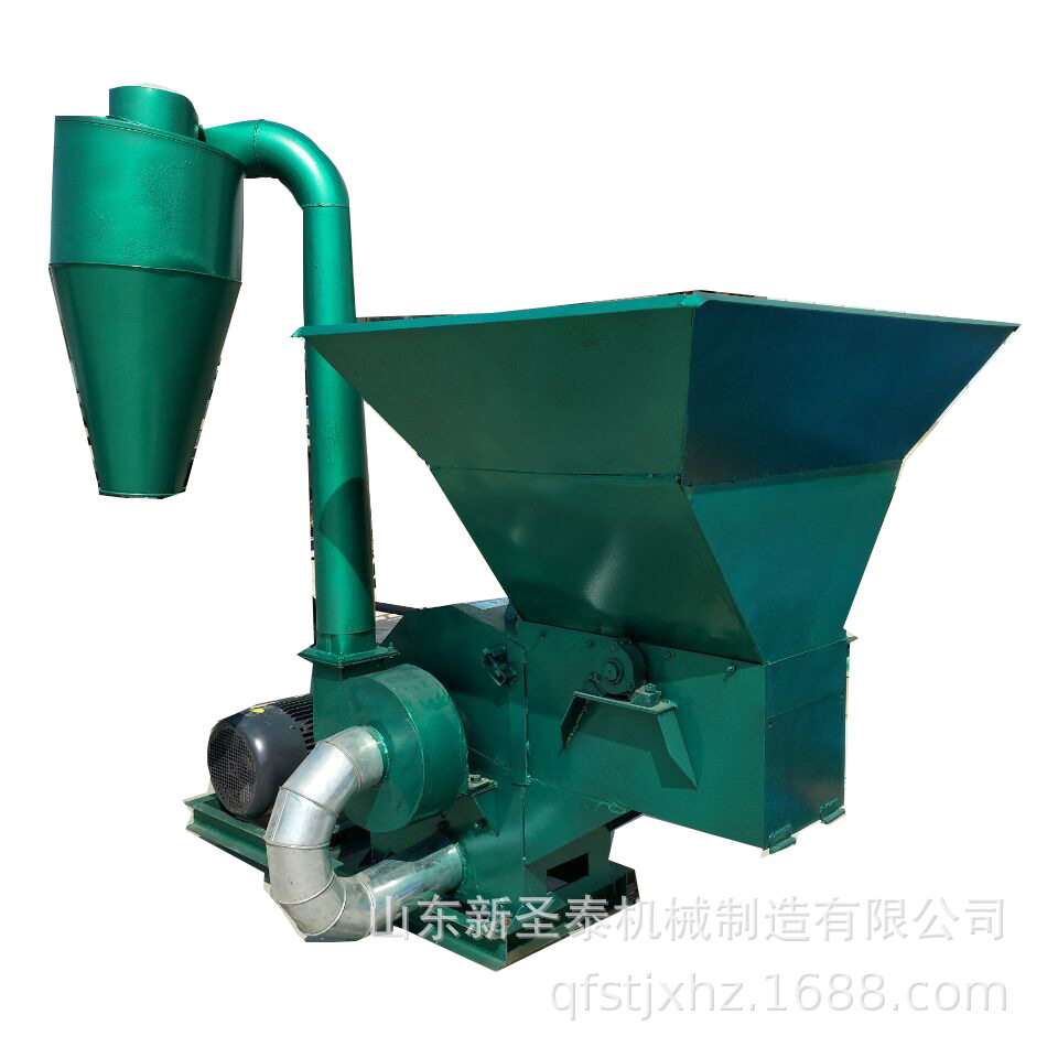 秸秆粉碎机筛网 超细饲料破碎机 锤片式大型自动进料粉碎机