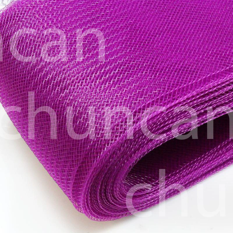 4cm elastic stretch mesh with horsehair fishbone tulle wedding Latin dance headpiece accessory