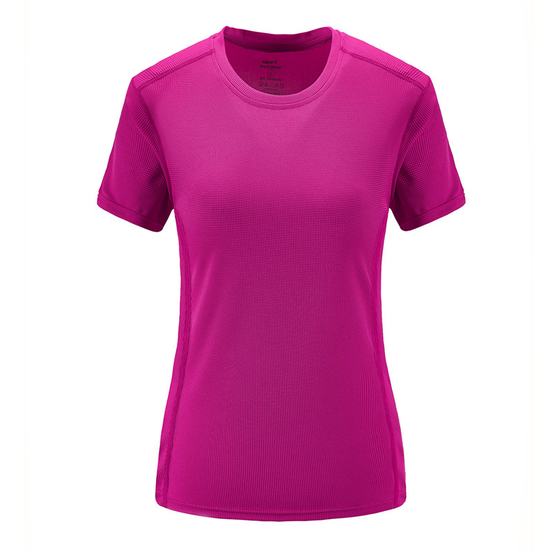 批发情侣速干t恤 男短袖速干衣户外速干t恤 女短袖t恤批发t恤定制|ru