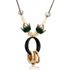 Fashionable acrylic necklace, ring, pendant, accessory