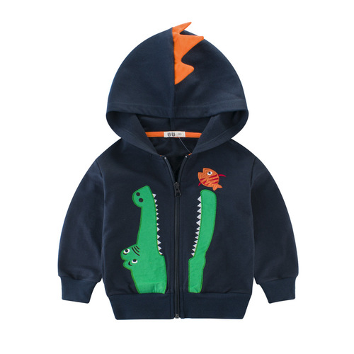 New children's clothing 2024 boys' autumn jacket children's clothing wholesale baby sweatshirt cardigan one piece consignment