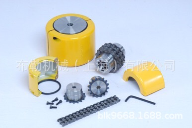 KC型滚子链链条联轴器 黄色罩壳KC-4012上海布勒椿本米思米胀紧套