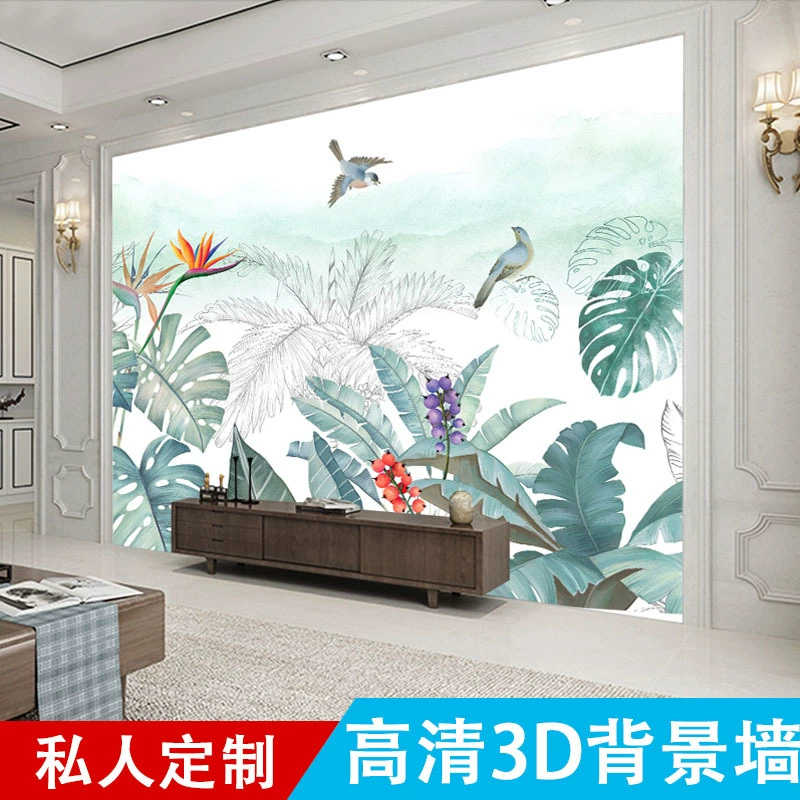 Плита из бамбука и древесной волокни, 3d5d рельефная печать фоновая живопись, фон стена для гостиной с диваном