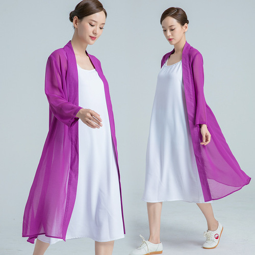 tai chi clothing chinese kung fu uniforms for women comfortable Tulle morning exercise suit