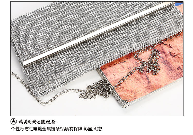 New Fashion Diamond Dinner Bag Handmade Envelope Bag Clutch Bag Wholesale display picture 11