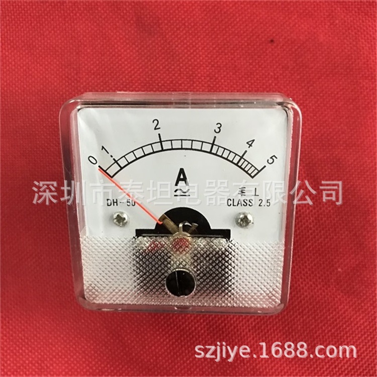 【优质】DH牌 指针式 交直流电流表 DH-50 AC5A