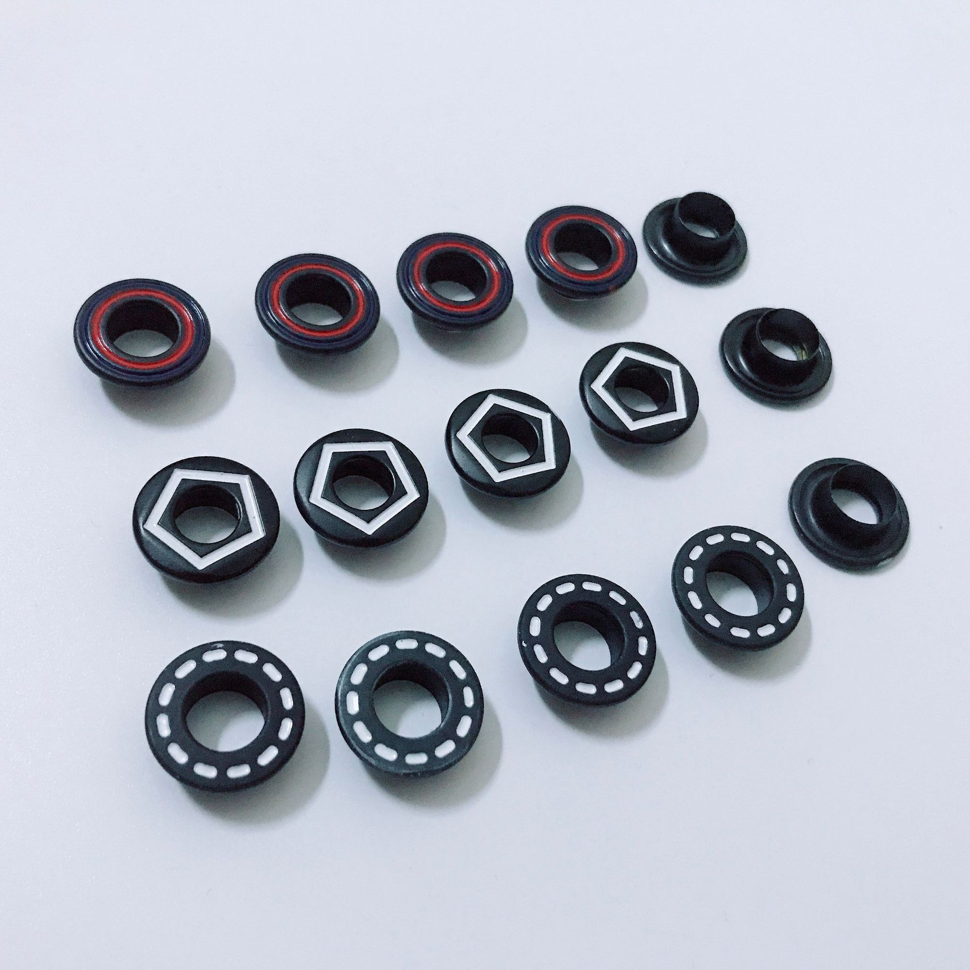 铜质包面汽眼平面圆形五金纽扣大孔花纹加厚女款包包扣批发