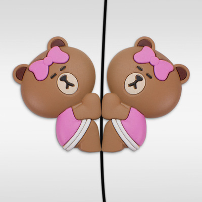 汽車安全用品汽車車門防撞貼line布朗熊可妮兔卡通桌角防撞條定制