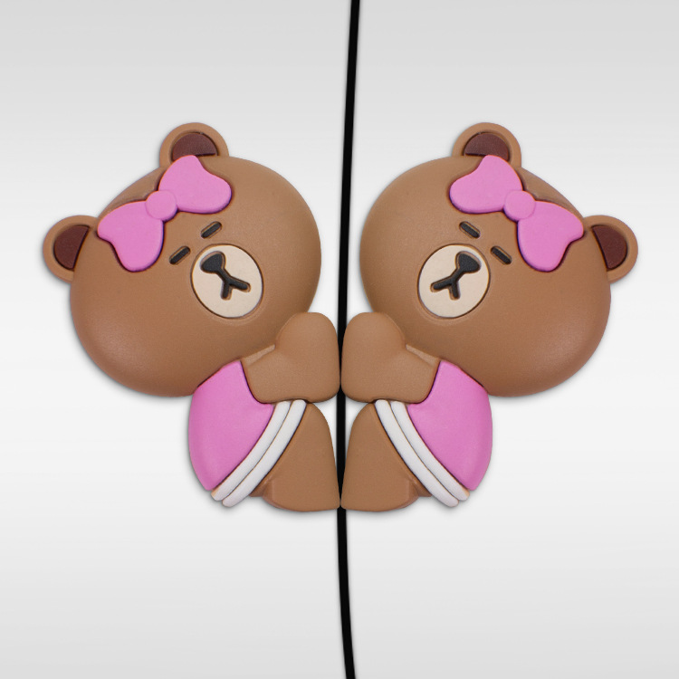 汽車安全用品汽車車門防撞貼line布朗熊可妮兔卡通桌角防撞條定制