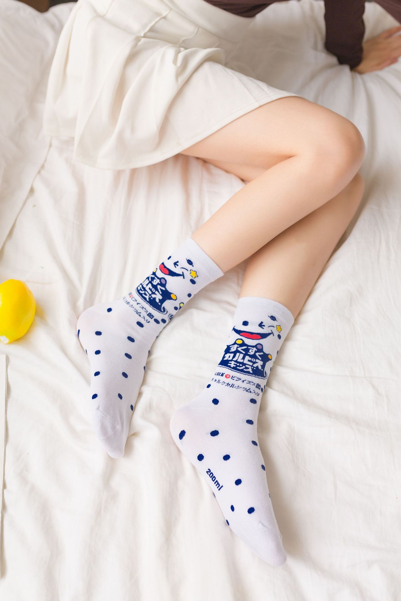 新果汁系列全棉女袜高档女士中筒袜子高帮棉袜ins风日韩潮