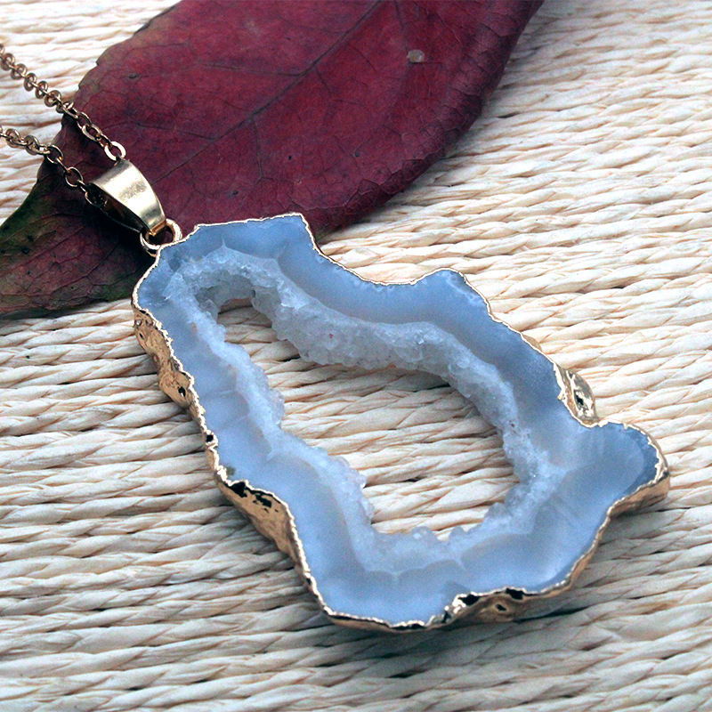 Retro Irregular Agate Plating Jewelry Accessories display picture 4