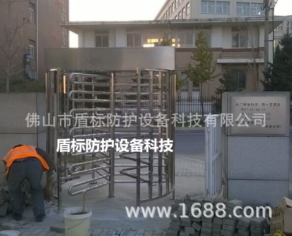 超市出入口通道旋转門禁 烤漆款半高单向门 单向人流管控滚闸闸机-阿里巴巴