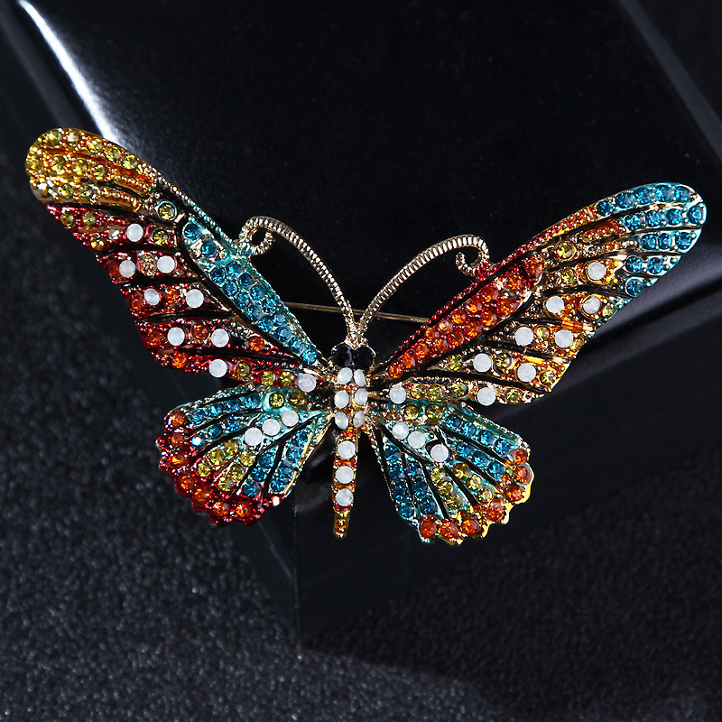 Mode Papillon Alliage Incruster Strass Femmes Broches display picture 15