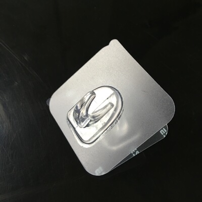 No trace transparent Hooks Strength Plastic Sticking hook Shower Room kitchen wall Free punch Viscose ox horn