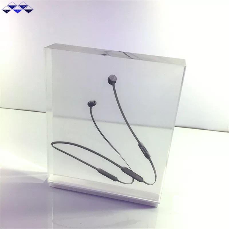 Headphones, acrylic glass stand