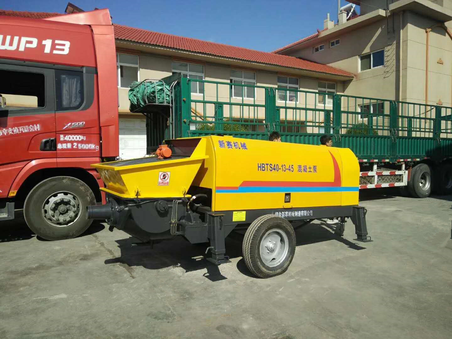小型混凝土输送泵 全自动 高压输送泵 HBTS40-13-45型混凝土泵