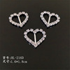 Metal hair accessory handmade heart shaped