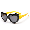 Fashionable children's cute sunglasses suitable for men and women heart-shaped, glasses with bow, 2023 collection