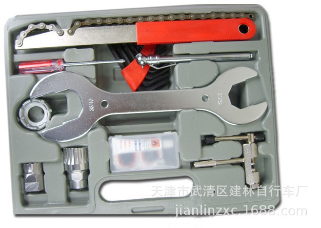 天津厂家直销 FZ044大工具装备 自行车山地车全套修理工具配件gj|ru