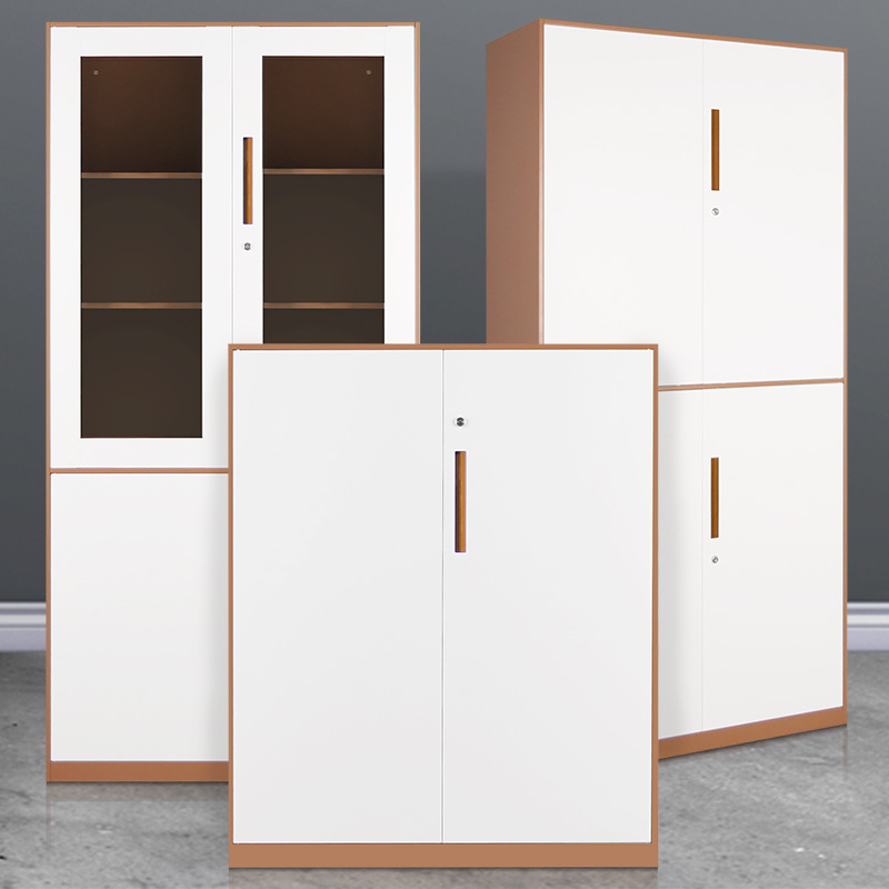 重庆拆装套色文件资料柜加厚钢制办公柜 批发薄边精品档案柜