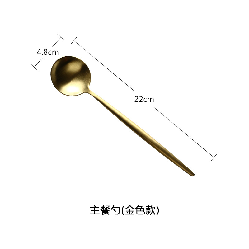 Cuchillo y tenedor de estilo occidental traje de cuchara Cuchillo y tenedor de acero inoxidable 304 de metal