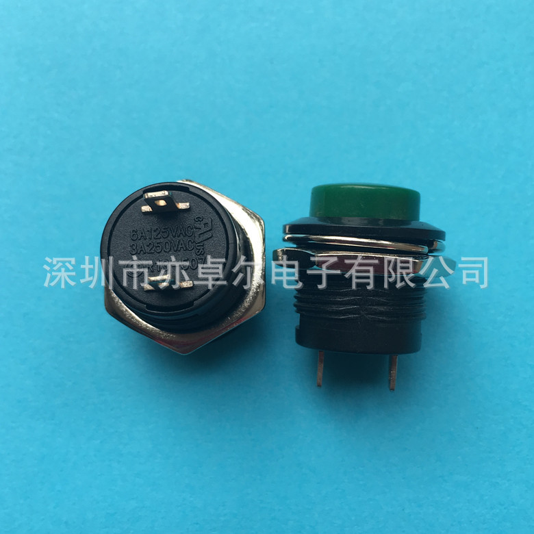 台湾新进 SCI 原装正品压动开关，按钮开关R13-507绿