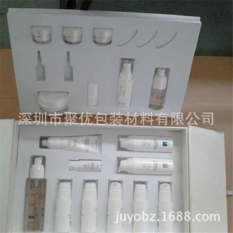 厂家专业定制 白色eva定位内衬 瓶子定位防震内衬 化妆品eva内衬