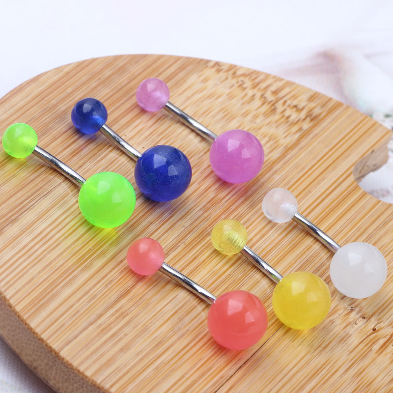 Pointed titanium steel lip stud product view