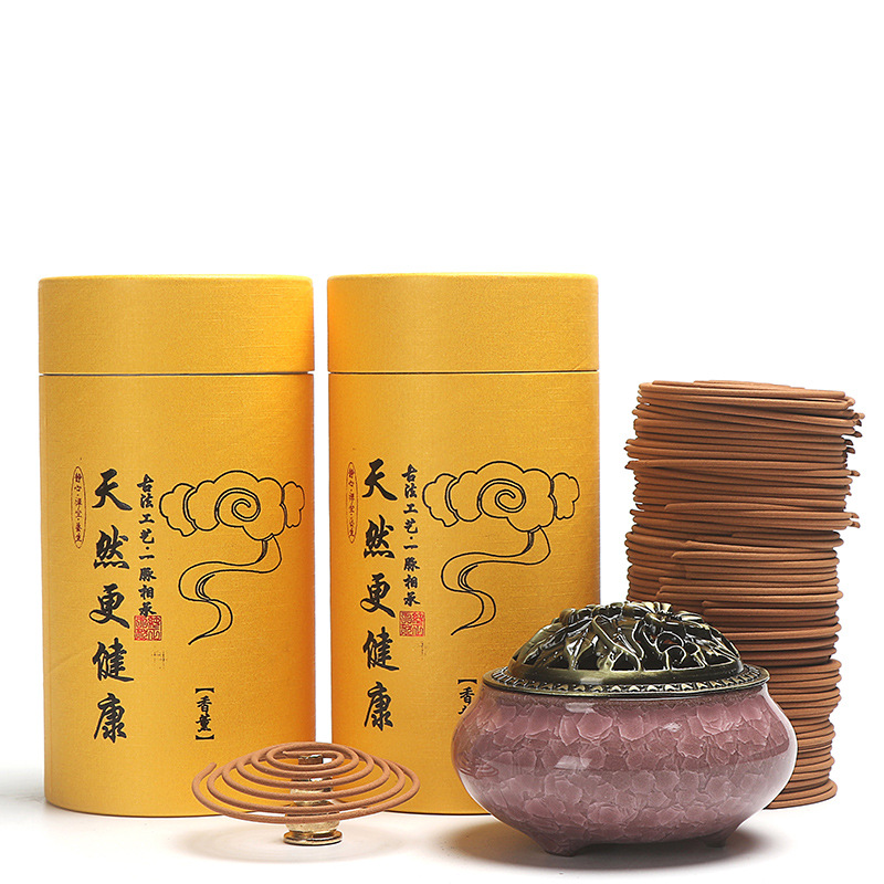 檀香盘香4小时卧香天然艾草驱蚊去味蚊香家用去味除臭花香沉香|ms