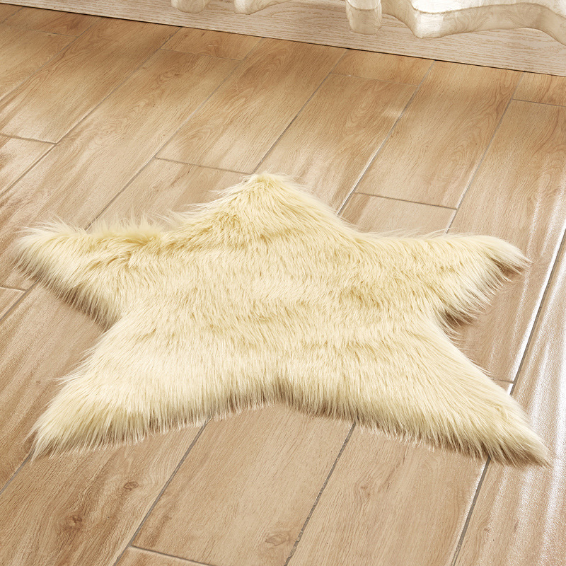 Heißer verkauf haushalt Plüsch boden matte tür matte anti-skid wohnzimmer teppich boden matte Pentagramm boden matte_voghion.com