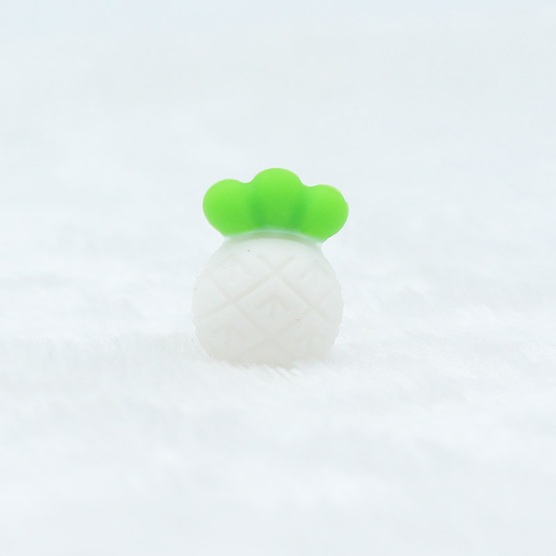 Bebé piña silicona teether nuevo bebé suministros molar juguetes Amazon nuevo seguro y ecológico teether