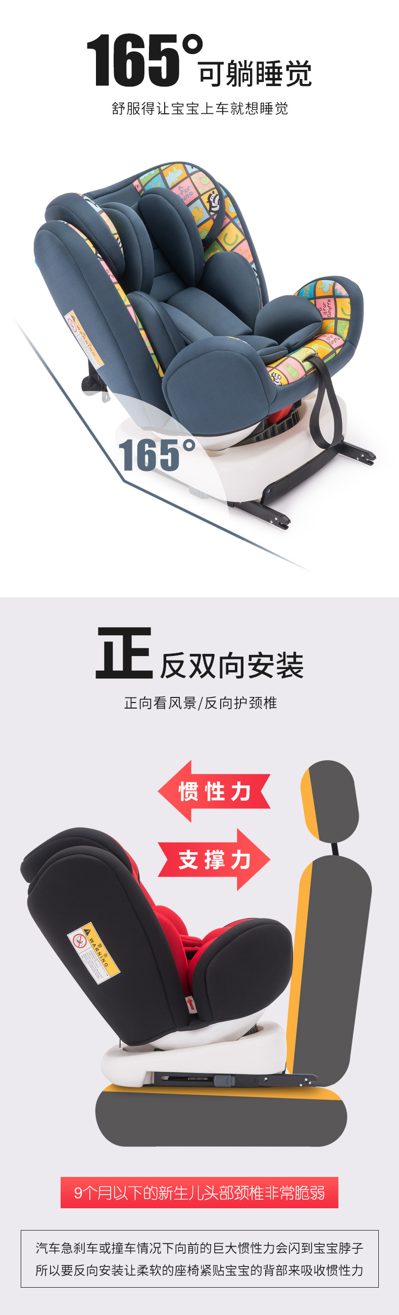 R129 ISOFIX Child Safety Car Seat Baby Carrier New Born Car Seats 360 Rotated Toddler Kids Convertible Car Seats with Top Tether