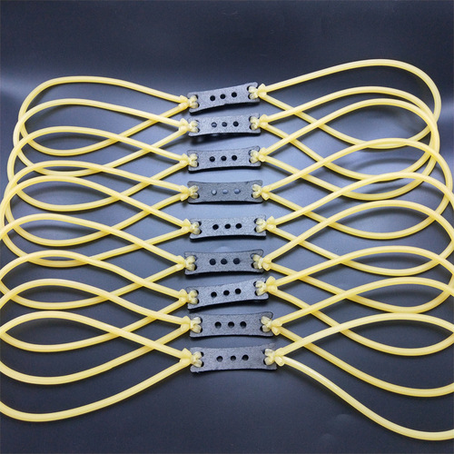 Slingshot wholesale plain color 1745 rubber band latex tube round rubber band set traditional slingshot rubber band stainless steel slingshot skin