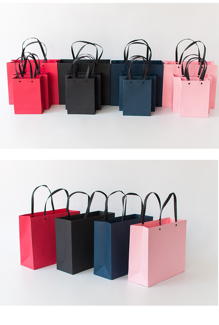 Fashion Solid Color Paper Festival Gift Bags display picture 4