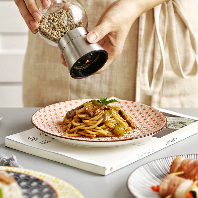 8-дюймовая плоская керамическая тарелка, глазури без глазури десерт и тарелка для стейка, Nordic простой сервиз