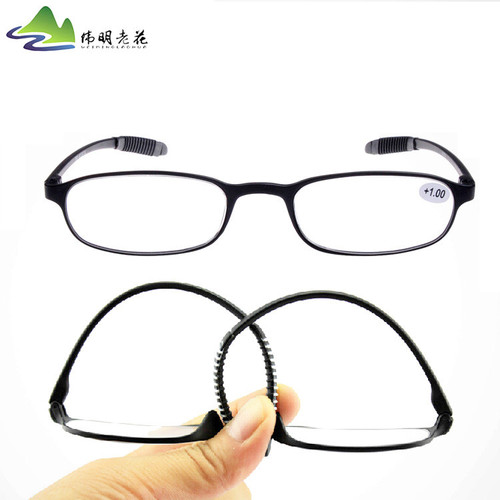 Manufacturer wholesale night market street stall TR90 reading glasses, new breakable resin 8003 reading glasses