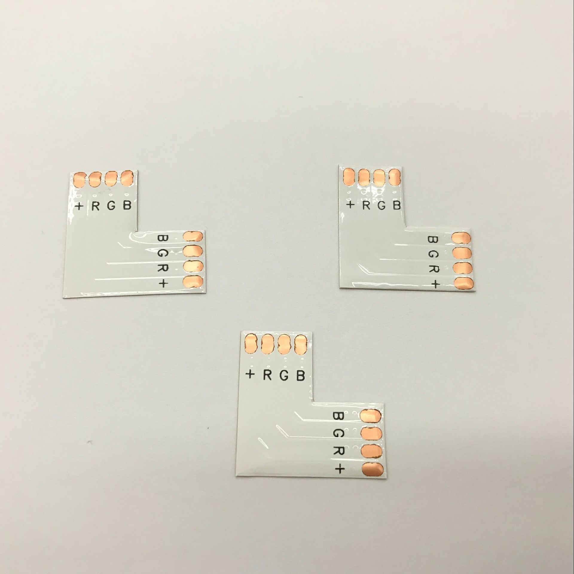 厂家直销RGB L型转接板10mm 4pin L型片片5050RGB裸板转角板