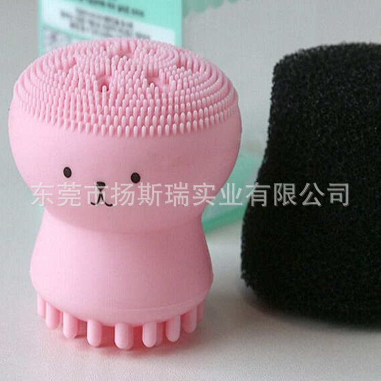 黑色网状泡绵硅胶洗脸刷清洁过滤海绵 黑色鱼缸过滤海绵抗菌