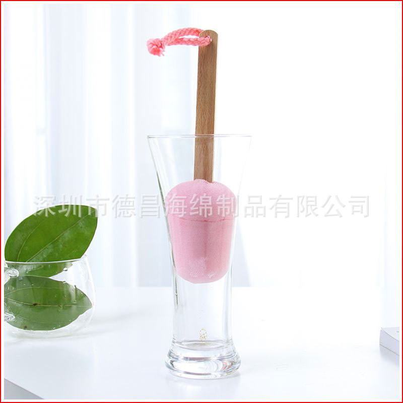 供应新品 棒棒糖洗杯海绵 雪糕洗杯海绵 彩色洗杯海绵 清洁海绵
