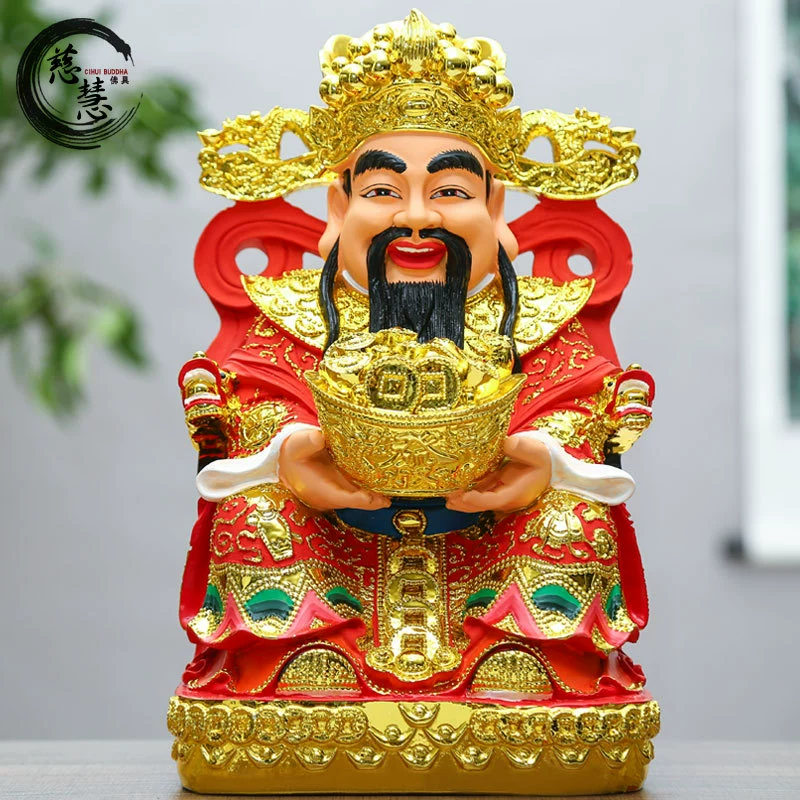 Производитель Янвоу оптом смола Будда статуя бог wealth gods, богов, Hongbao Cai Бог Статуя, посвященная Yuanbao Cai Бог Господь