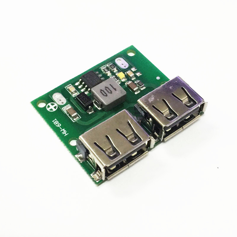 双USB输出 9V/12V/24V转5V 3A DC-DC车载充电 降压稳压充电模块