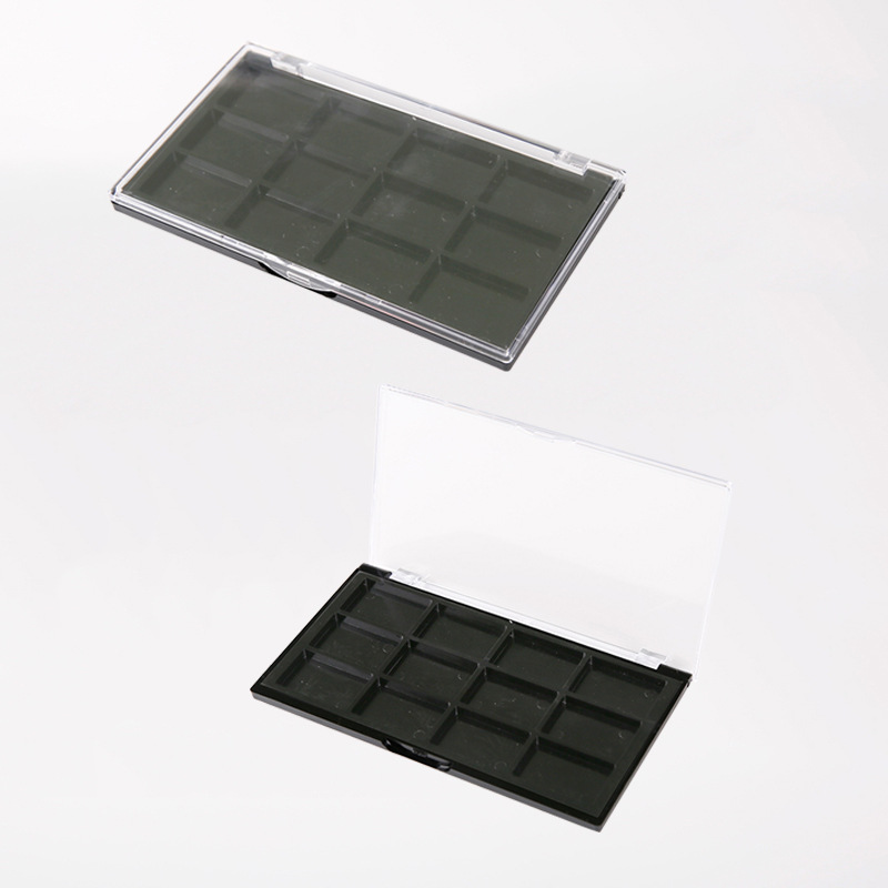 专业定制高档环保化妆品包装盒眼影盒 精致时尚透明塑料眼影盒