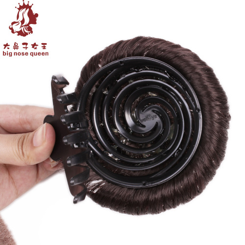 Big disc false hair bun package, bride bun hair package, claw clip hair flower package, ball hair bun package.