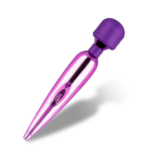 Female rechargeable massage masturbation device, USB electroplated strong shock AV stick, fun masturbation vibrator, adult products batch
