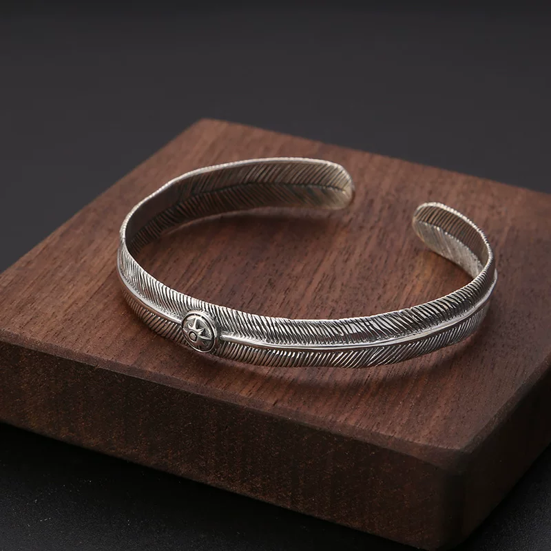 Retro accessory, small trend bracelet solar-powered, wholesale, silver 925 sample
