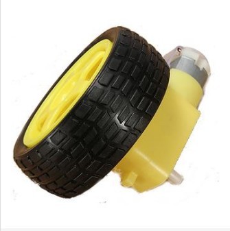 智能小车TT马达 智能小车直流减速电机配轮胎 车轮 轮子