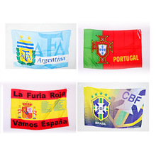 定制现货2021欧洲杯巴西法国西班牙大装饰旗交换队旗挂旗子批发