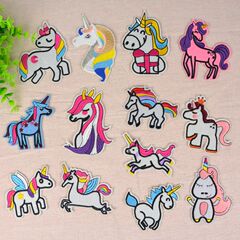 Jianxing Computer Embroidery Patch — Cross-Border Unicorn Clothing Patch Accessories with Heat-Melt Backing